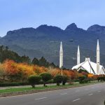 Shah Faisal Mosque is one of the famous landmarks of Pakistan situated in the capital city Islamabad.